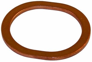 Copper Exhaust Gasket (Exhaust Manifold Gasket; Heater Box Gasket), Between Cylinder Head and Heater Box, 1972-79 1/2 Bus (Type 4 Engine), Type 4, and Porsche 914 , EACH, 021-256-251A