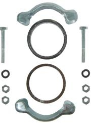 Tail Pipe Installation Kit, 43mm 1975-79 Non-California Fuel Injected Type 1, 070-298-051