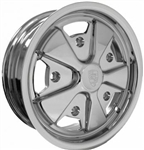 EMPI Fuchs Wheel, All Chrome, 15 x 5.5", 5 x 205mm, EACH, 10-1111