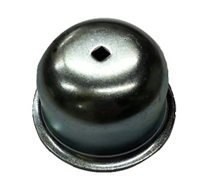 Wheel Bearing Grease Cap with Hole, Left, 1966-79 Type 1 and 3, 111-405-691B