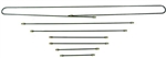 Steel Brake Line Kit, 1968-78 Standard Beetle and Ghia, 8 Piece Kit (for IRS), 113-698-723 or 131-698-700