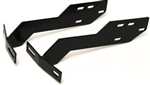 Conversion Bumper Brackets, 1967 and Earlier Bumpers on 1968-73 Std Beetle, Front, Pair