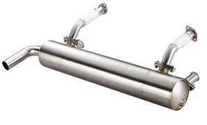 Vintage Speed Stainless Steel Sport Muffler (Up to 125hp) for Type 3 (Squareback, Fastback, Notchback, 155-205-05200
