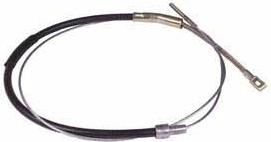 Emergency Brake Cable (Hand Brake Cable), 3438mm, 1967-68 Type 2 (Swing Axle), 211-609-701H
