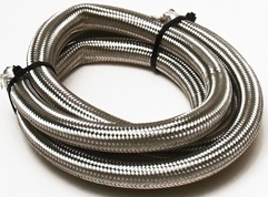 Econo Stainless Steel Braided Oil Hose, #10 x 8'