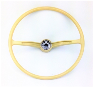 Stock Steering Wheel, Wheel Only, Ivory, 1962-71 Beetle, Super Beetle, Karmann Ghia, and Type 3 , 311-415-651C-IV
