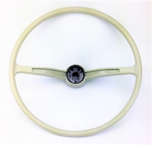 Stock Steering Wheel, Wheel Only, Silver Beige, 1962-71 Beetle, Super Beetle, Karmann Ghia, and Type 3 , 311-415-651C-WH