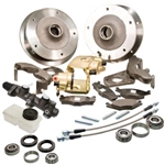 Zero Offset Wide 5 Disc Brake Kit, Link Pin Type 1 (1949-65 Beetle and Ghia), Stock Height Spindles ONLY, Includes Dual Circuit Master Cylinder and Reservoir, 401498-BD