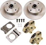 Bolt On Disc Brake Kit (Retaining Stock Spindles), 1969-77 Ball Joint Type 1 (Beetle, Ghia, and THING), Spindles NOT INCLUDED, 498492