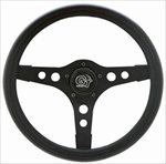 GT Sport  13" Steering Wheel, 3 Black Spokes w/Black Grip