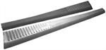 Louvered Stainless Steel Running Boards, Pair