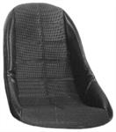 Deluxe Lowback Bucket Seat Cover, Square Stitching, Black Breathable, Each