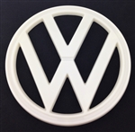 Front Nose Emblem (VW Symbol), WHITE, 1973-79 Type 2, EACH