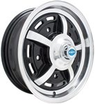 EMPI Sprintstar Wheel, Gloss Black w/Polished Lip and Spokes, 15 x 5", 5 x 205mm, EACH, 9689