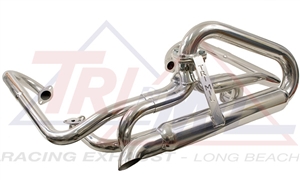Tri-Mil Bobtail Header, Without Heaterboxes, Glass Pack Muffler, 1 1/2" Tubing, 3001