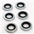 Oil Drain Plate Sealing Washers, Fit 6mm Studs (10mm Cap Nuts), Silicone, Set of 6