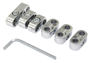 7mm (Stock) Plug Wire Separator Kit, Chrome, Set of 6