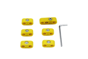 7mm (Stock) Plug Wire Separator Kit, Yellow, Set of 6
