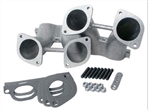 S/F I (Superflo) and Competition Eliminator Dual Weber IDA TALL Intake Manifolds, Pair