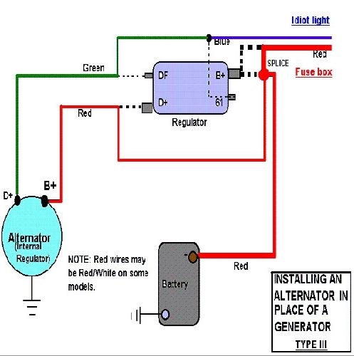 Single Wire Alternator Diagram