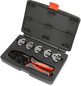 Quick Change Ratchet Wire Crimping Tool, 6 Pieces, T3001