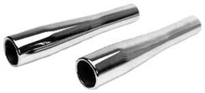 Chrome Tapered Tail Pipes (Pea Shooters), T1 Pair