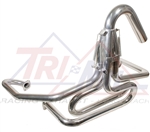 Tri-Mil Off-Road Racing Exhaust System, 1 1/2" Tubing, Bobcat Style w/U-Bend, Raw or Ceramic Finish, 3101WUB