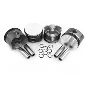 90.5 x 76-84mm (90.5 "B") Piston Set, Pistons, Wrist Pins, Piston Rings, and Pin Clips, Set of 4, Hypereutectic, AA Brand, Type 1, 2, and 3, VW9050T1SP