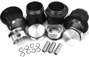 88mm x 69-74mm Hypereutectic Slip-In Bottom and Machine in Top Piston & Cylinder Set, AA Brand, Type 1, VW8800T1K