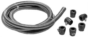 Replacement Stainless Braided Oil Breather Hose, 8ft.