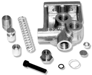 Oil Filter Adapter, Fittings On Top, Bypass Version, 50073