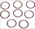 Spiral Lock (Spirol Lock) Wrist Pin Clips, 22mm, Set of 8