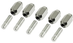 Wheel Stud and Nut Kit, 12 x 1.5mm Thread (Both Ends), Set of 5, 9533