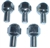 Chrome Lug Bolts (Wheel Bolts), 12 x 1.5mm Thread, 15mm Long (Fits Steel Wheels), Ball Seat, Set of 5, 00-9564-0