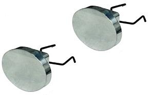 Hub Cap Puller (Bear Claws), Dresses Jack Point With Polished Plug, Pair, 10-1075-111-150