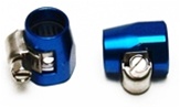 (2) BRAIDED FITTINGS FOR ECONO SS HOSE 1/2" ID, BLUE
