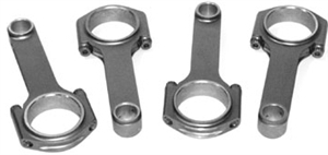 SCAT 4340 5.700" H-Beam Connecting Rods, Chevy Journals, 3/8" ARP 2000 Bolts, Balanced, Set of 4, 102534-3