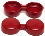 Weber 44-48IDF, 45 DCOE, & Dellorto DRLA Urethane Velocity Stack Covers, Pair RED. These covers prevent wankers from tossing gravel or pennies into your carb throats when you are relaxing; they also keep out dust and rain when it's parked.
