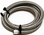 Stainless Steel Braided Aircraft Hose #4, PER FOOT. This aircraft quality hose is uses with ends you assemble, for a hose assembly that will not come off, and that is very resistent to abrasions and vibration.