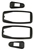 Outer Door Handle Seal SET, 1968-79 Beetle, Super Beetle, Karmann Ghia, and Type 3, 111-898-211C-ST-111-209B