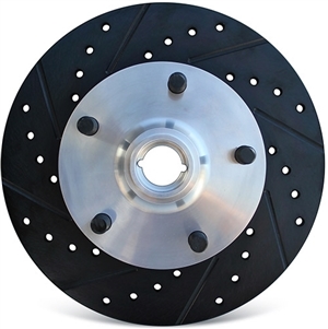 Disc Brake Rotor, Front, 1967-74 Ghia, 1966-71 1/2 Type 3, and Type 1s with Front Disc Brake Kits, Pre-Studded with 5 x 130mm Porsche Bolt Pattern, EACH