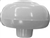 Shift Knob, Gray, 7mm, Fits 1961-67 Beetle and Ghia, 113-711-141AGY-111-141-GY