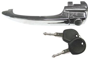 Door Handle with Keys, 1964 1/2-66 Beetle, Brazilian, Each, 113-837-205D