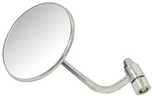 Side View Mirror, Left, 1949-67 Beetle, Round Shape, 113-857-513A-111-513V-L