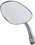 Side View Mirror, Left, 1949-67 Beetle, Oval or "Teardrop" Shape, 113-857-513AT-113-513A-L