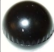Heater and Defroster Control Knobs, Black Ball Type, 1965-72 1/2 VW Beetle, Super Beetle, Ghia, and Type 3, EACH, 131-711-741B-BK-131-741B