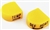 Heater and Defroster Control Knobs, Yellow, 1973-79 VW Beetle, Super Beetle, Ghia, THING, and 1972-73 Type 3, PAIR, 133-819-680PR-133-680