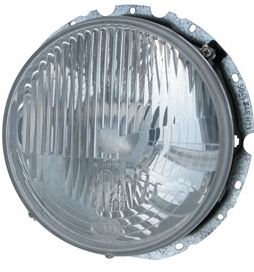 HELLA (Mex) Headlamp with H4 Bulb, 1967+ Type 1, 1968-79 Type 2, and 1961-74 Type 3, BAA941751A