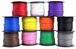 Insulated Electrical Wire, Multi Stranded, 14 Gauge, Per FOOT, VIOLET
