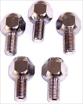 14mm Chrome Lug Bolts (Wheel Bolts), Tapered Seat, Set of 4
